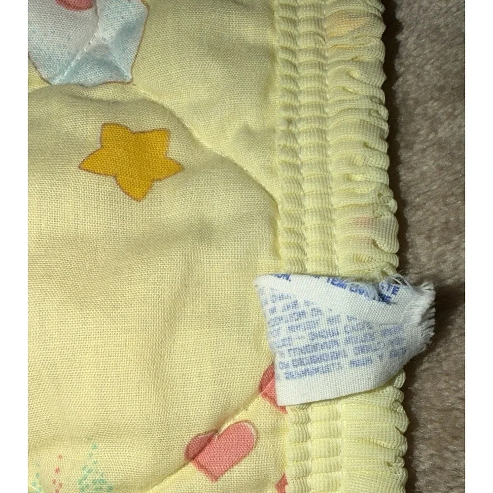 Vintage Care Bears Quilt Yellow 1983 Comforter Coverlet Curity